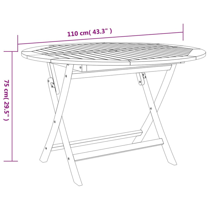 Set Mobilier De Grădină, 5 Piese, Lemn Masiv De Acacia