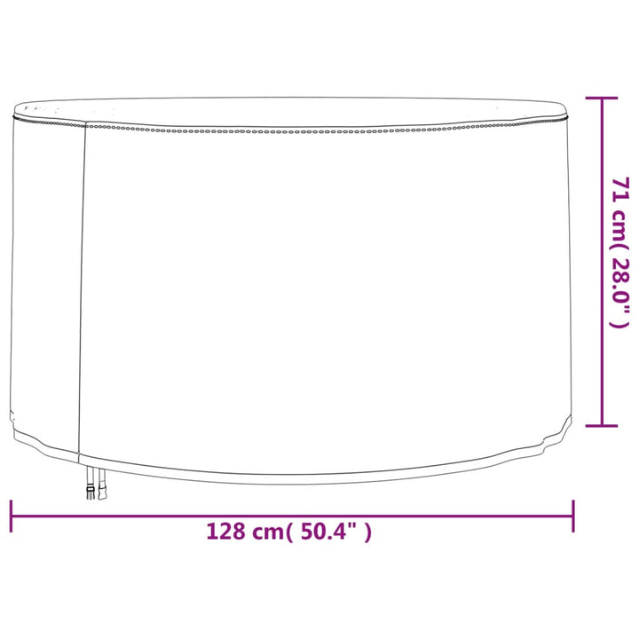 Huse Mobilier De Grădină 2 Buc., Ø , Oxford 420D