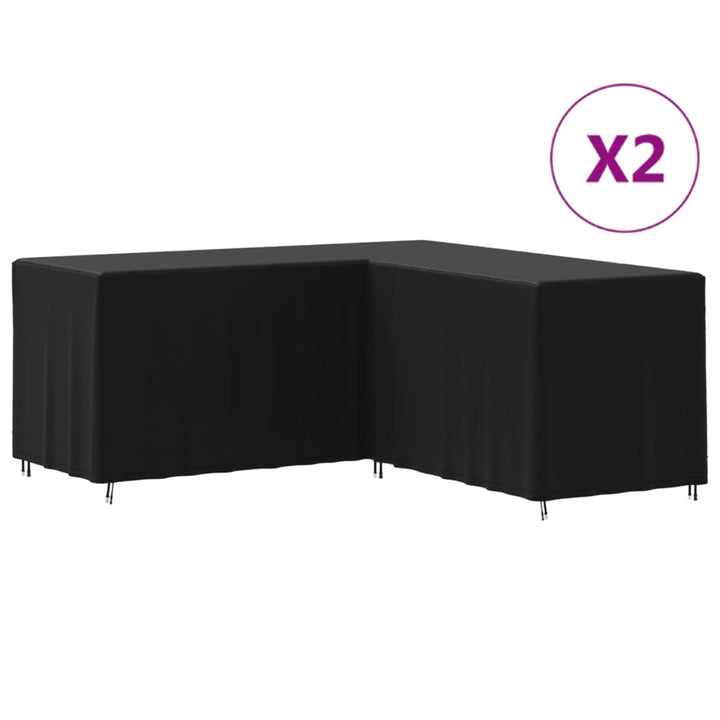 Huse De Canapea În Formă De L, 2 Buc. 215X215X80 Cm Oxford 420D