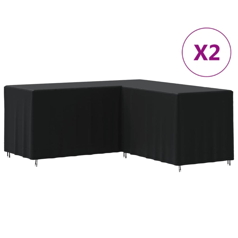 Huse De Canapea În Formă De L, 2 Buc. 215X215X80 Cm Oxford 420D