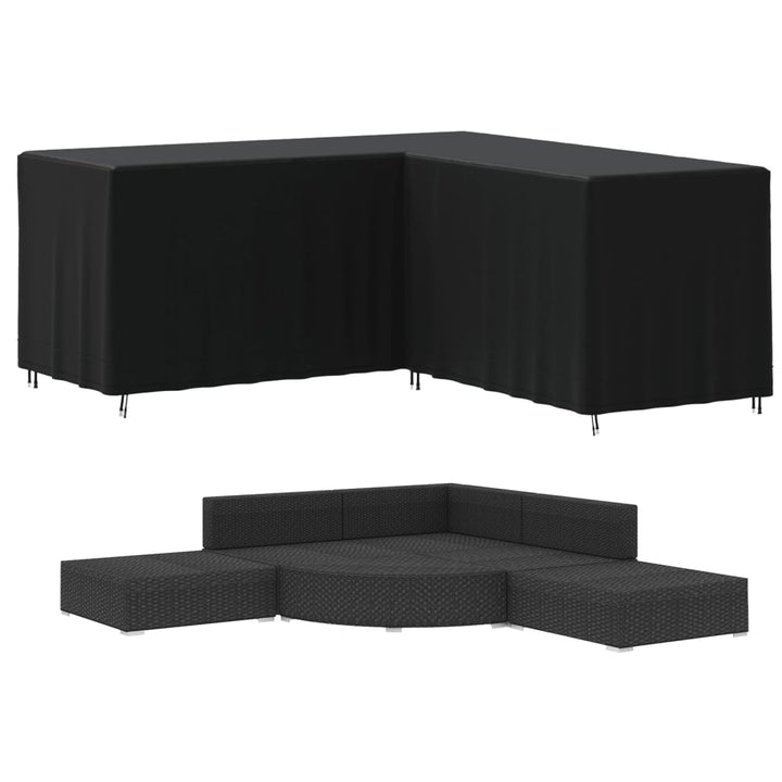 Huse De Canapea În Formă De L, 2 Buc. 215X215X80 Cm Oxford 420D