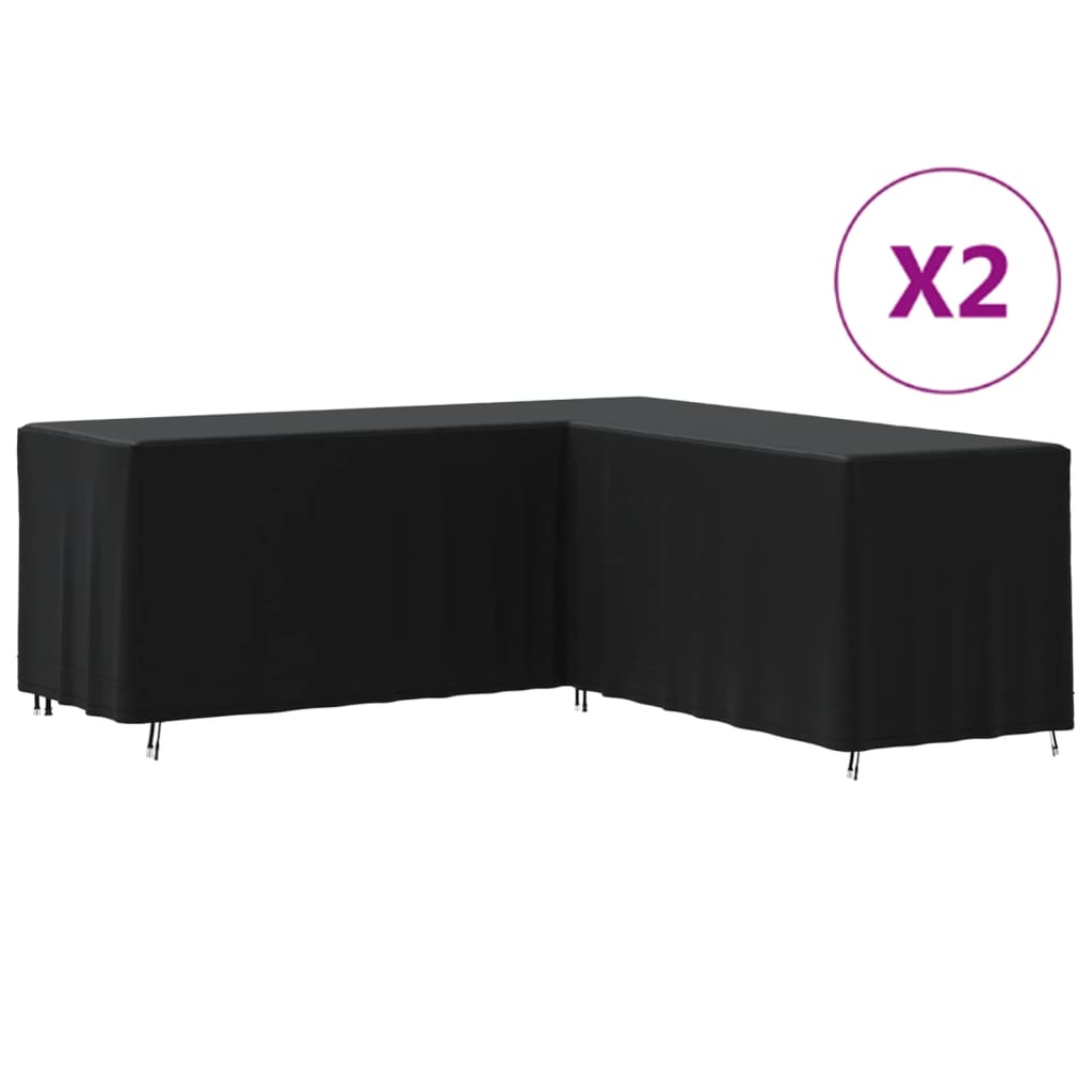 Huse De Canapea În Formă De L, 2 Buc. 215X215X80 Cm Oxford 420D