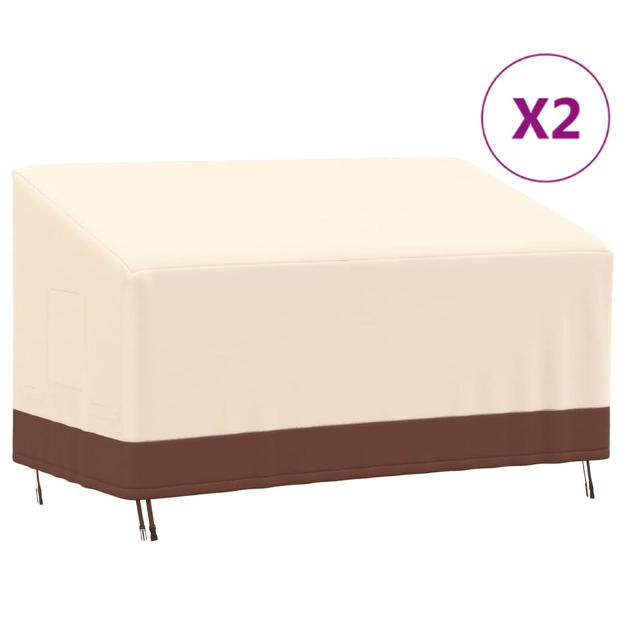 Huse Banchete Cu 3 Locuri, 2 Buc., , Oxford 600D