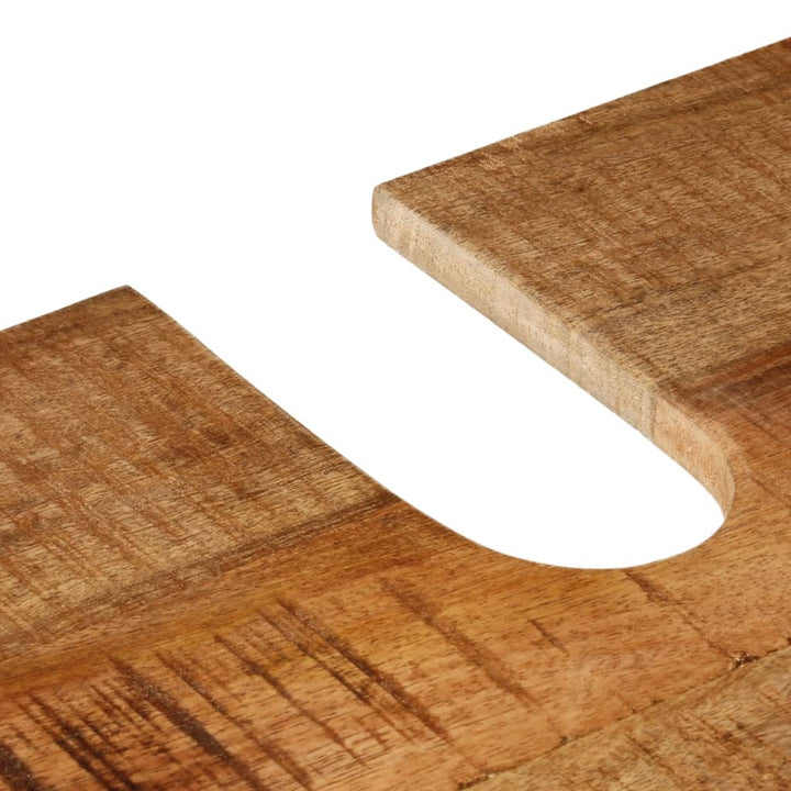 Dulap Chiuvetă Pentru Baie 55X35X60 Cm Fier & Lemn Masiv Mango
