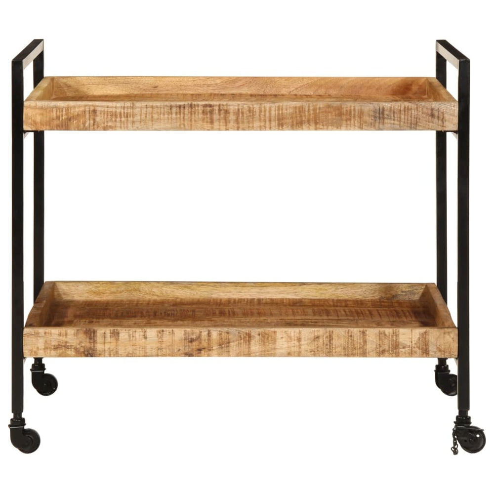 Cărucior De Bucătărie 80X55X70 Cm Lemn Masiv De Mango Brut