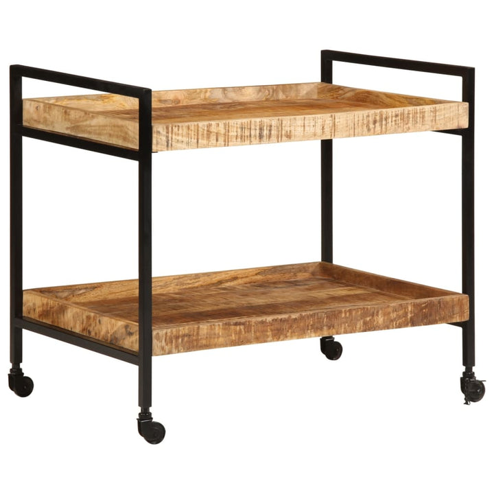 Cărucior De Bucătărie 80X55X70 Cm Lemn Masiv De Mango Brut