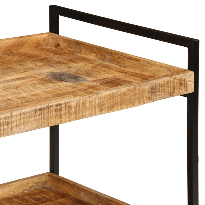 Cărucior De Bucătărie 80X55X70 Cm Lemn Masiv De Mango Brut