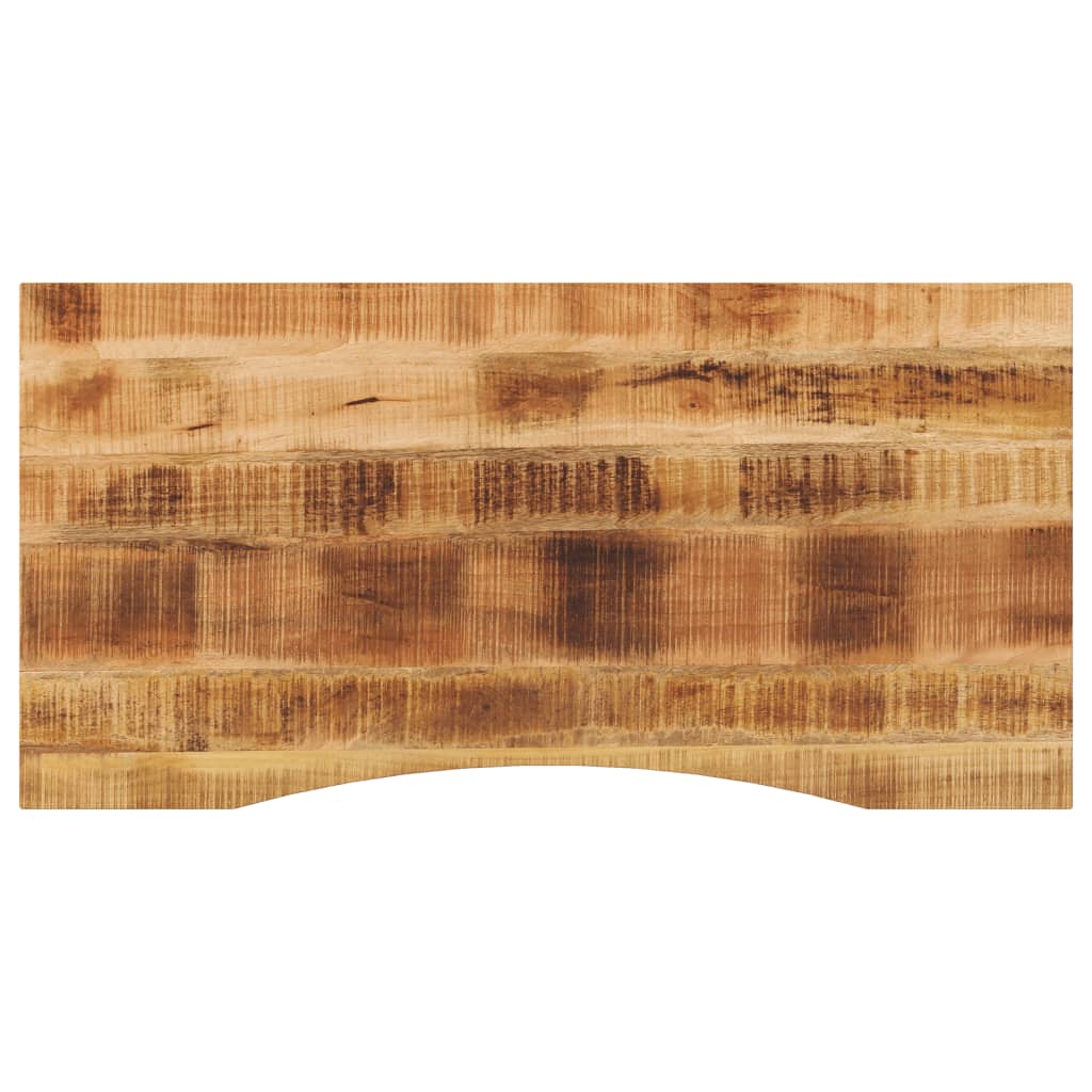 Blat Birou Cu Decupaj Curbat 120X60X2,5 Cm Lemn Masiv Mango