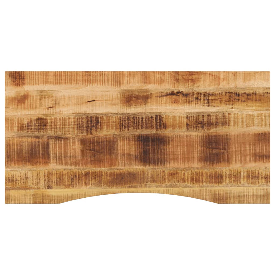 Blat Birou Cu Decupaj Curbat 120X60X2,5 Cm Lemn Masiv Mango