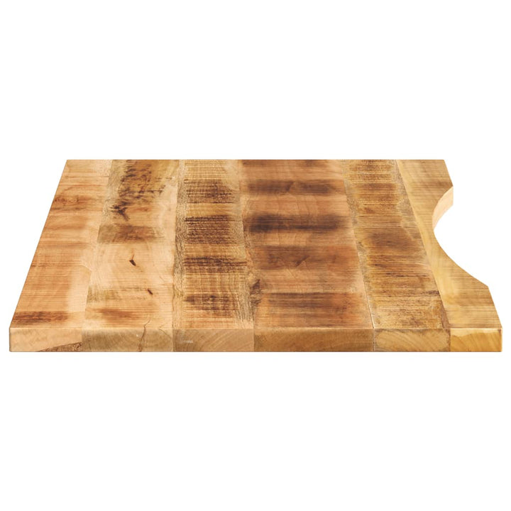 Blat Birou Cu Decupaj Curbat 120X60X2,5 Cm Lemn Masiv Mango