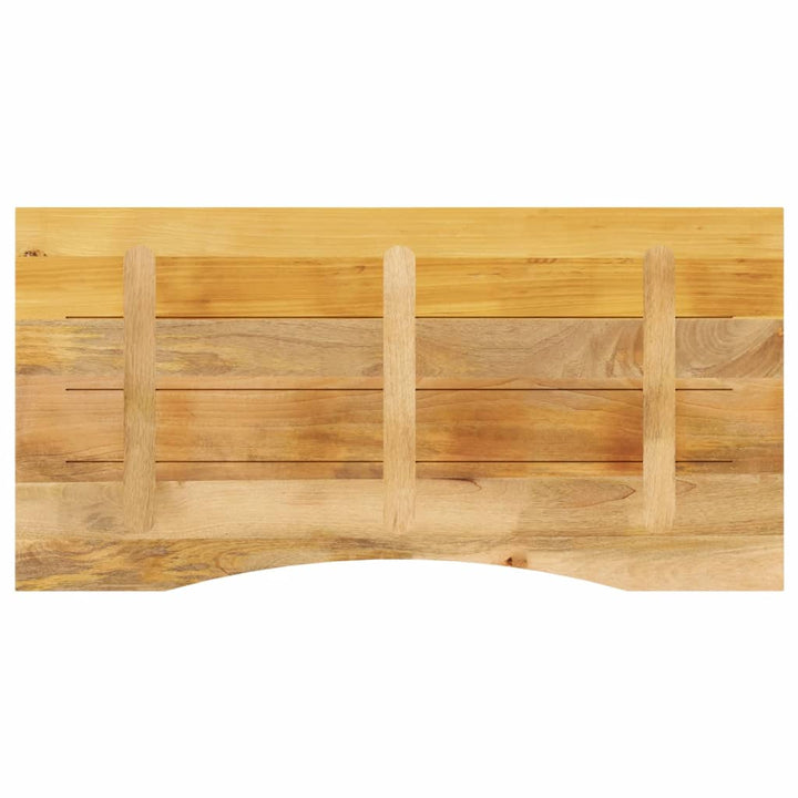 Blat Birou Cu Decupaj Curbat 120X60X2,5 Cm Lemn Masiv Mango