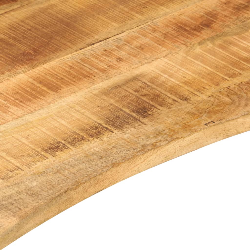 Blat Birou Cu Decupaj Curbat 120X60X2,5 Cm Lemn Masiv Mango