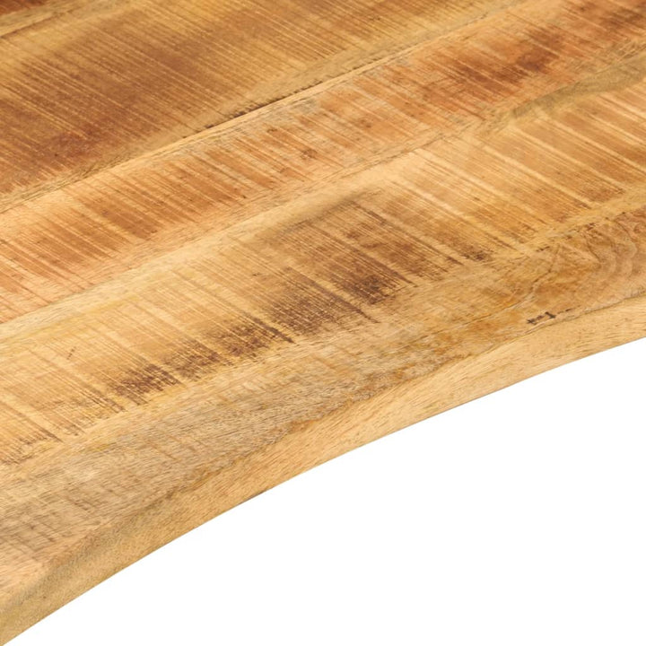 Blat Birou Cu Decupaj Curbat 120X60X2,5 Cm Lemn Masiv Mango