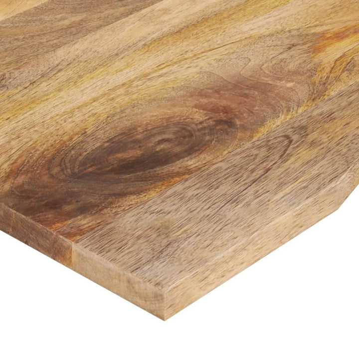 Blat Birou Cu Decupaj Curbat 120X50X2,5Cm Lemn Masiv Mango Brut