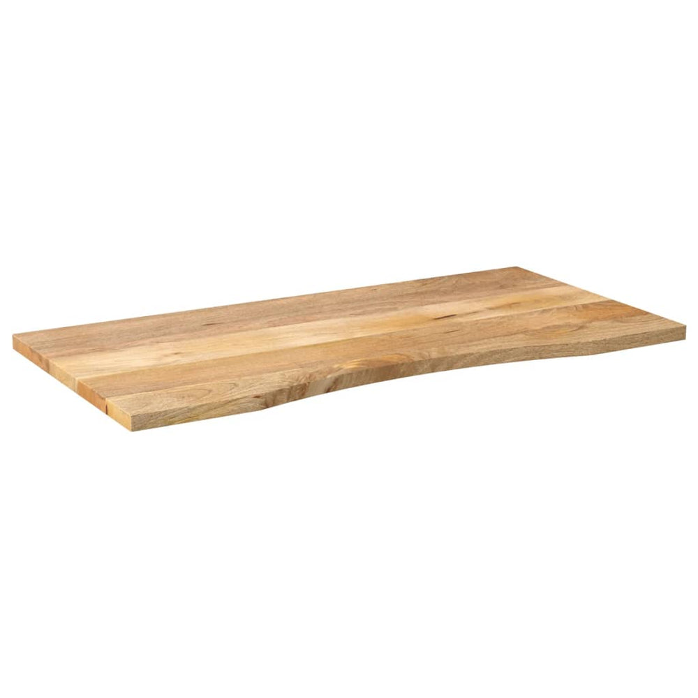 Blat Birou Cu Decupaj Curbat 140X50X2,5Cm Lemn Masiv Mango Brut