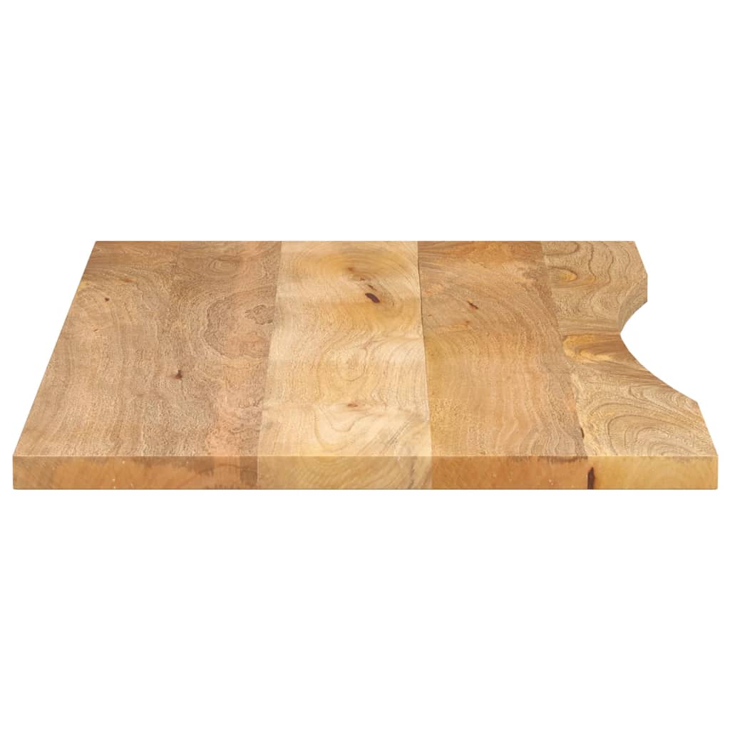 Blat Birou Cu Decupaj Curbat 140X50X2,5Cm Lemn Masiv Mango Brut