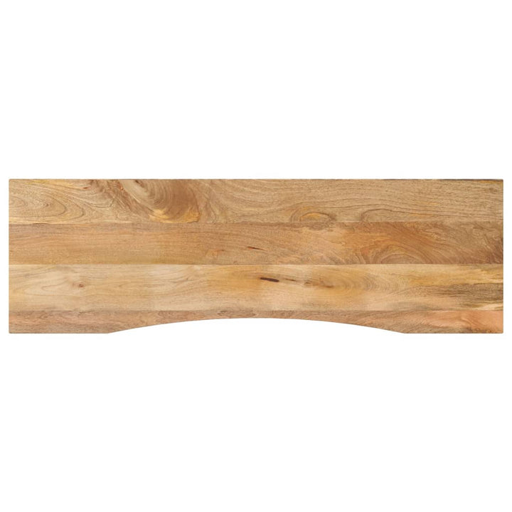 Blat Birou Cu Decupaj Curbat 160X50X2,5Cm Lemn Masiv Mango Brut