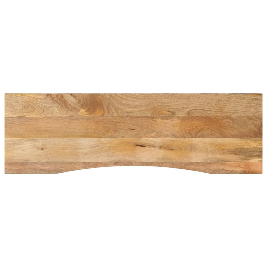 Blat Birou Cu Decupaj Curbat 160X50X2,5Cm Lemn Masiv Mango Brut