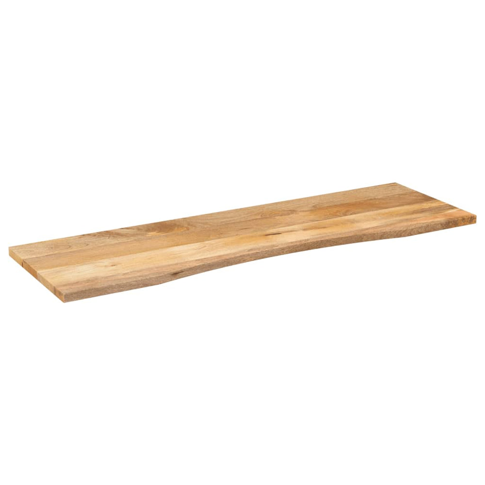 Blat Birou Cu Decupaj Curbat 160X50X2,5Cm Lemn Masiv Mango Brut