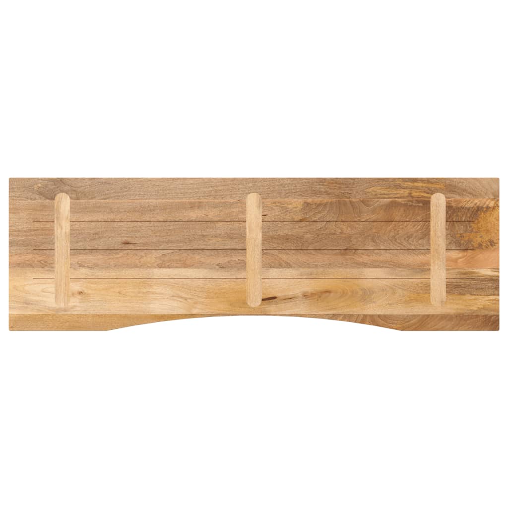 Blat Birou Cu Decupaj Curbat 160X50X2,5Cm Lemn Masiv Mango Brut