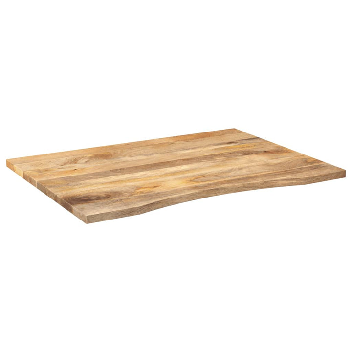 Blat Birou Cu Decupaj Curbat 110X80X2,5Cm Lemn Masiv Mango Brut