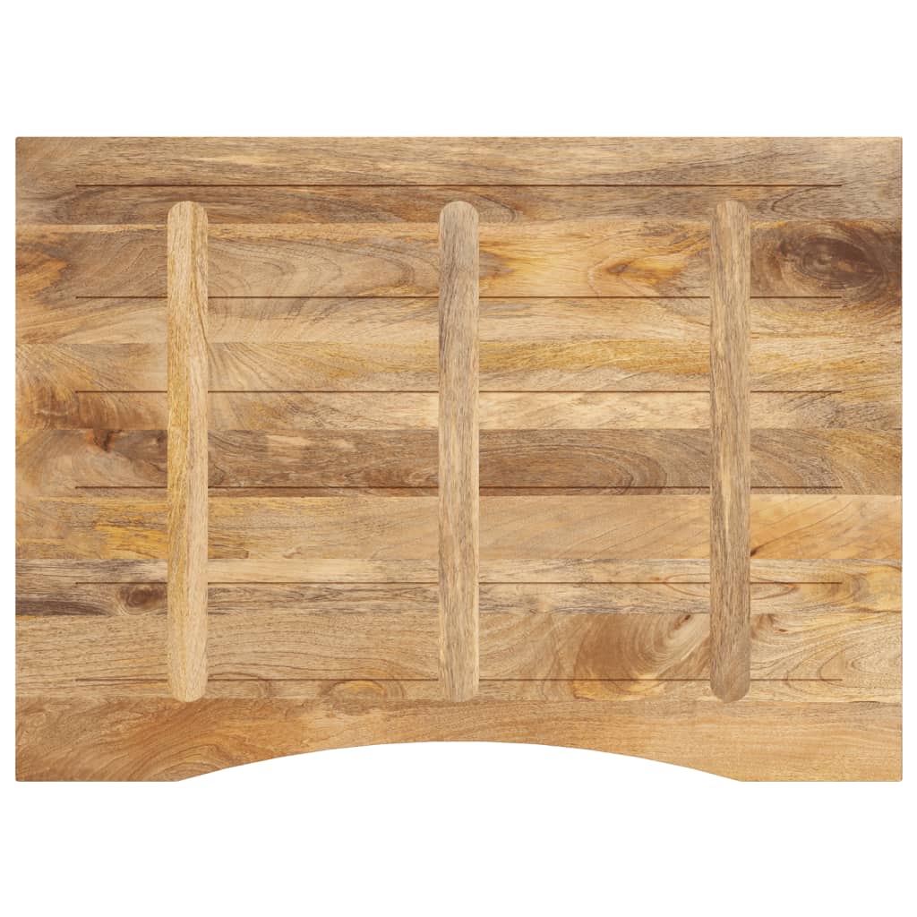 Blat Birou Cu Decupaj Curbat 110X80X2,5Cm Lemn Masiv Mango Brut