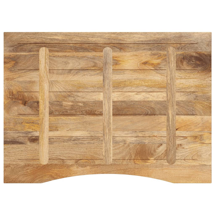 Blat Birou Cu Decupaj Curbat 110X80X2,5Cm Lemn Masiv Mango Brut
