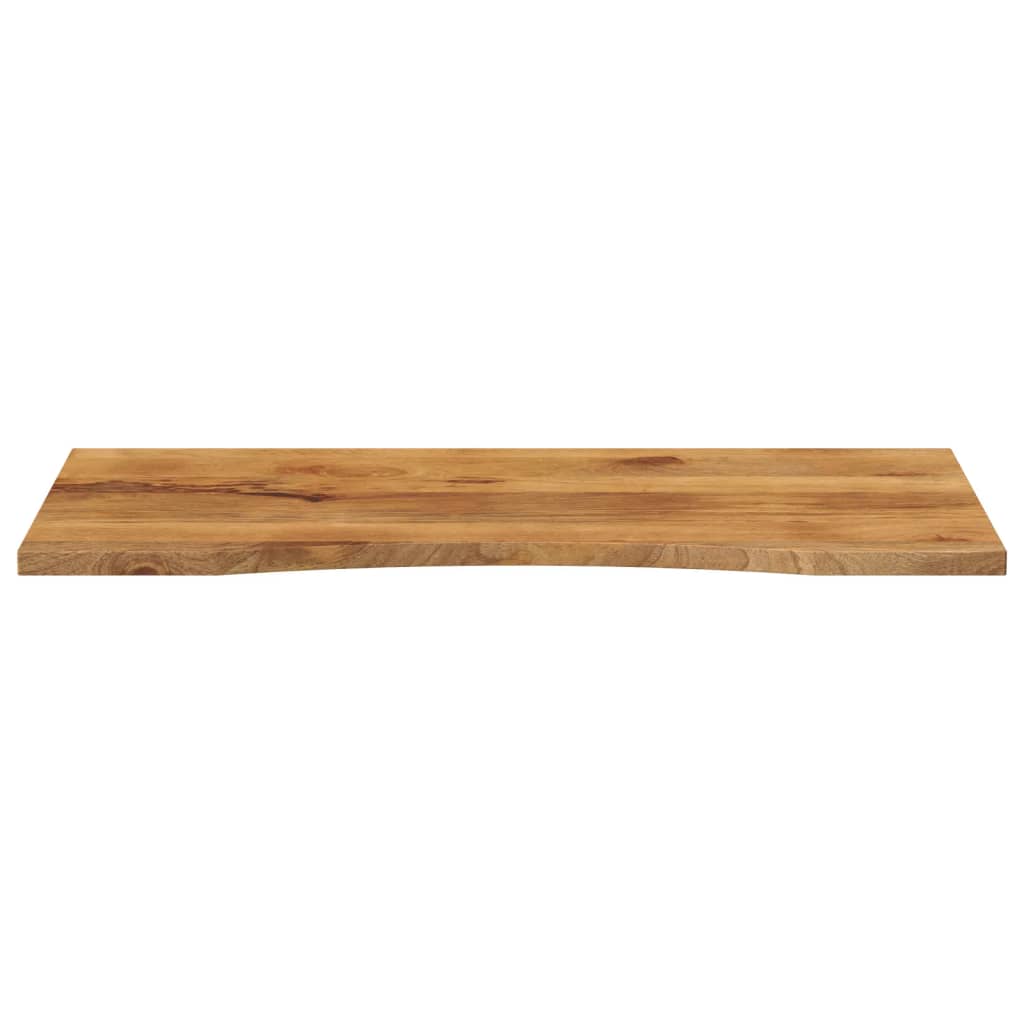 Blat Birou Cu Decupaj Curbat 120X50X2,5Cm Lemn Masiv Mango Brut