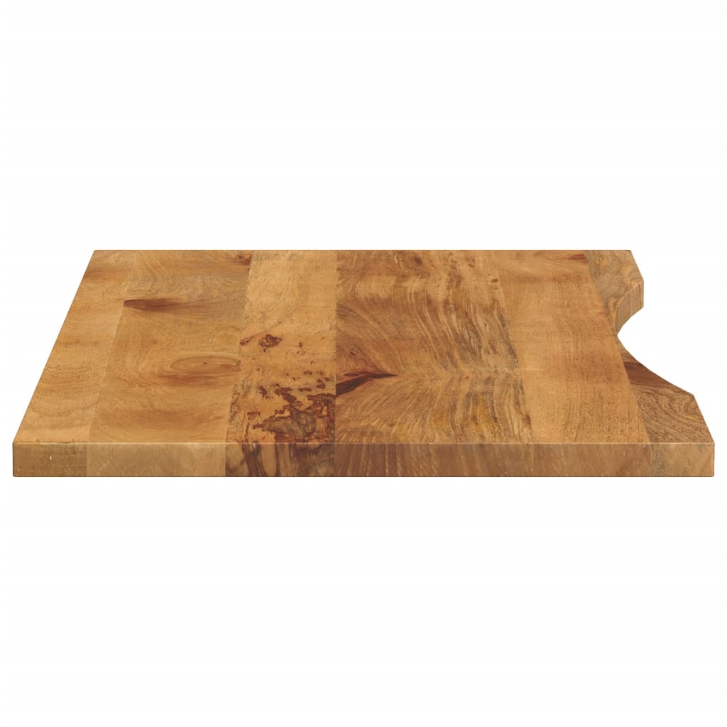 Blat Birou Cu Decupaj Curbat 120X50X2,5Cm Lemn Masiv Mango Brut