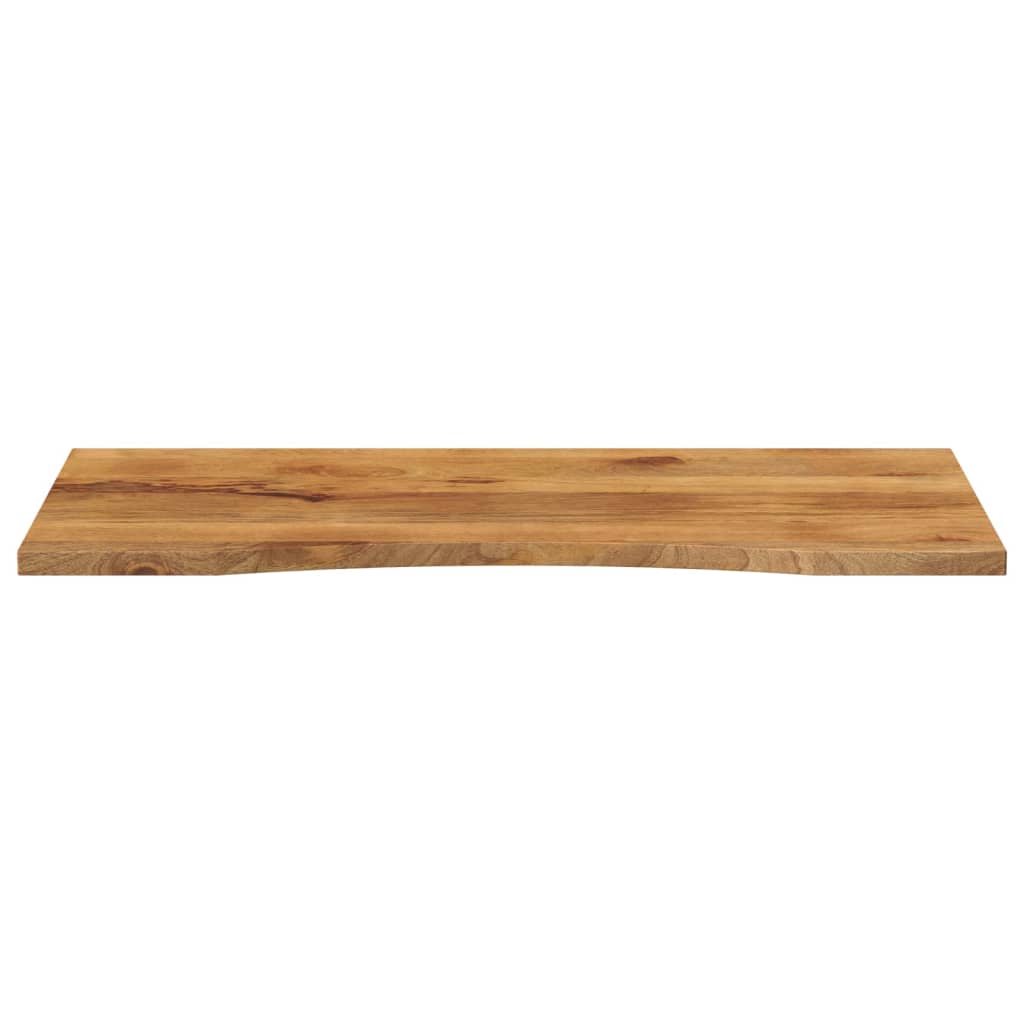 Blat Birou Cu Decupaj Curbat 140X50X2,5Cm Lemn Masiv Mango Brut