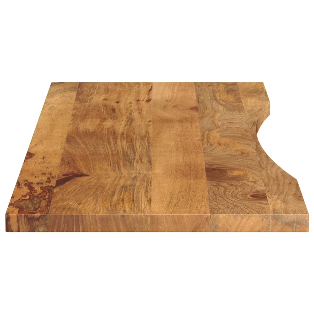 Blat Birou Cu Decupaj Curbat 160X50X2,5Cm Lemn Masiv Mango Brut