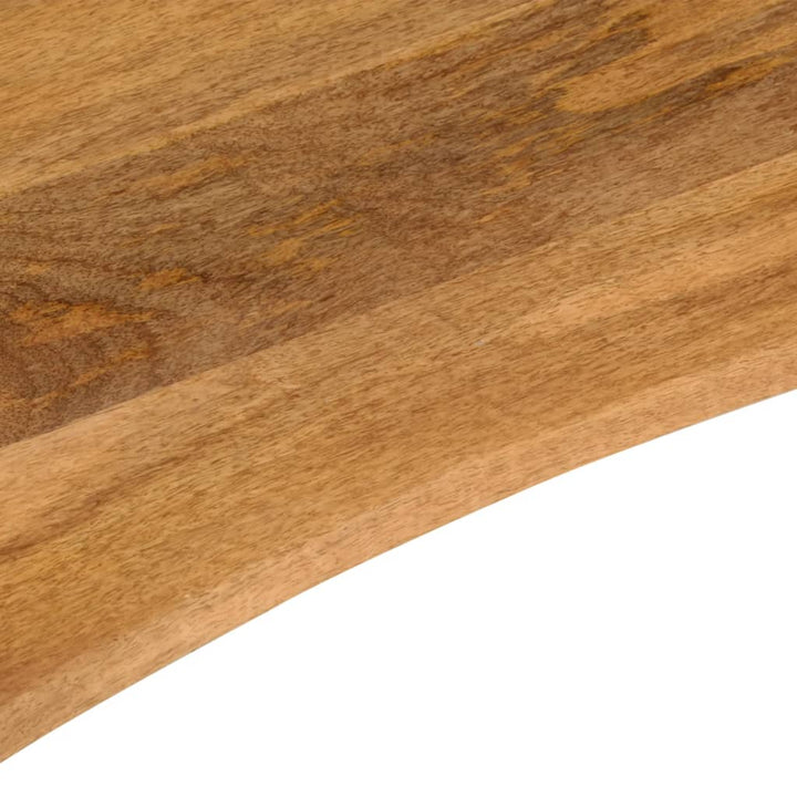 Blat Birou Cu Decupaj Curbat 160X50X2,5Cm Lemn Masiv Mango Brut