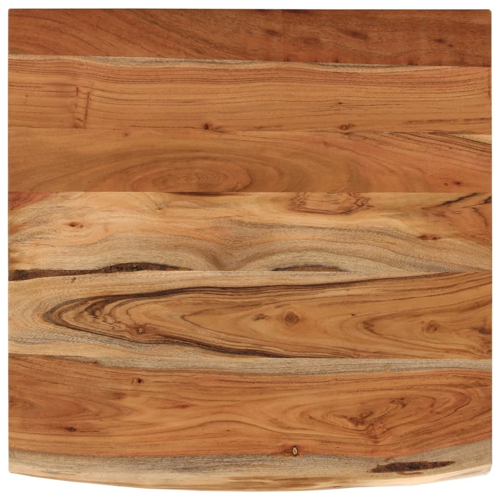 Blat Birou 80X80X2,5 Cm, Pătrat, Lemn Masiv Acacia Margine Vie
