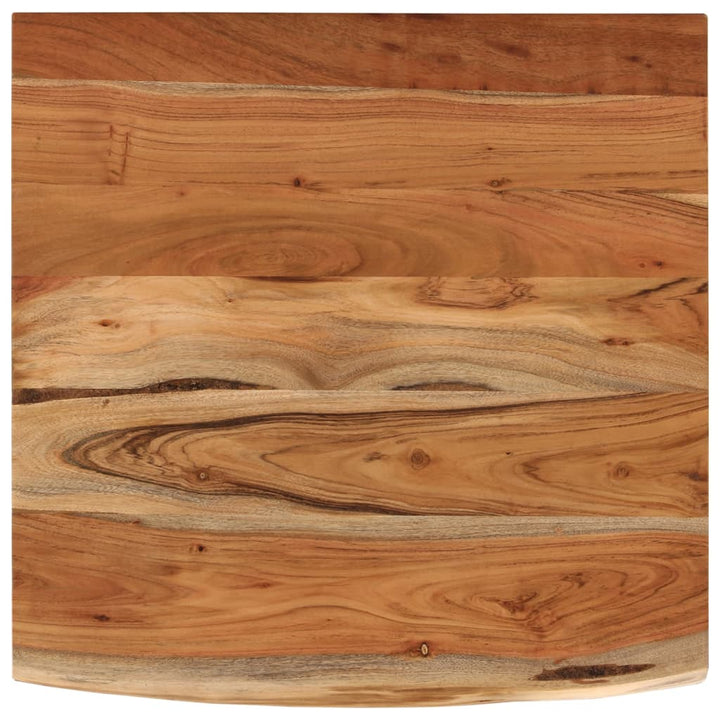 Blat Birou 80X80X2,5 Cm, Pătrat, Lemn Masiv Acacia Margine Vie