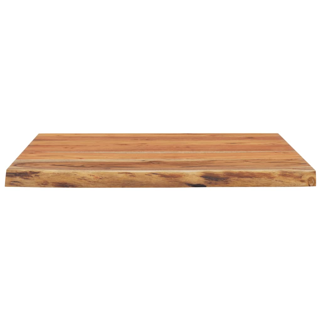 Blat Birou 80X80X2,5 Cm, Pătrat, Lemn Masiv Acacia Margine Vie