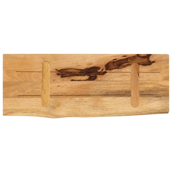 Blat De Masă Margine Naturală, 80X30X2,5 Cm, Lemn Masiv Mango