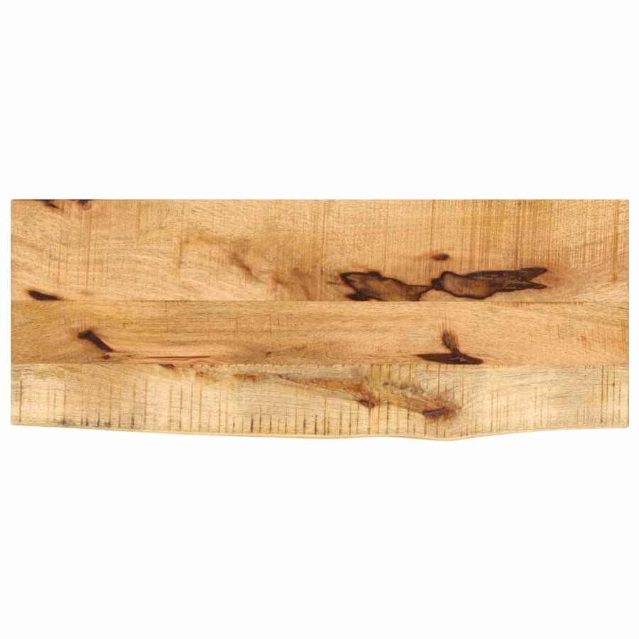 Blat De Masă Margine Naturală, 90X30X2,5 Cm, Lemn Masiv Mango