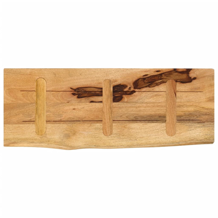 Blat De Masă Margine Naturală, 90X30X2,5 Cm, Lemn Masiv Mango