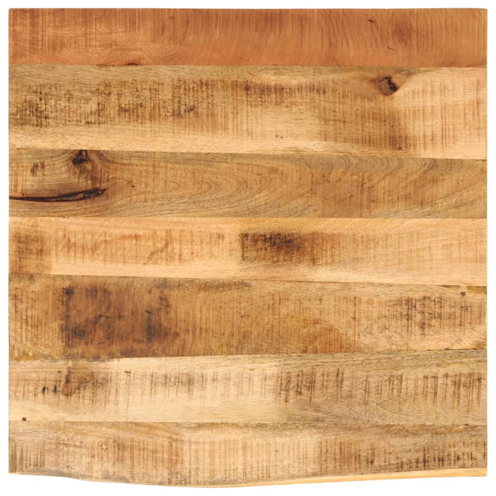 Blat De Masă Margine Naturală, 40X40X2,5 Cm, Lemn Masiv Mango