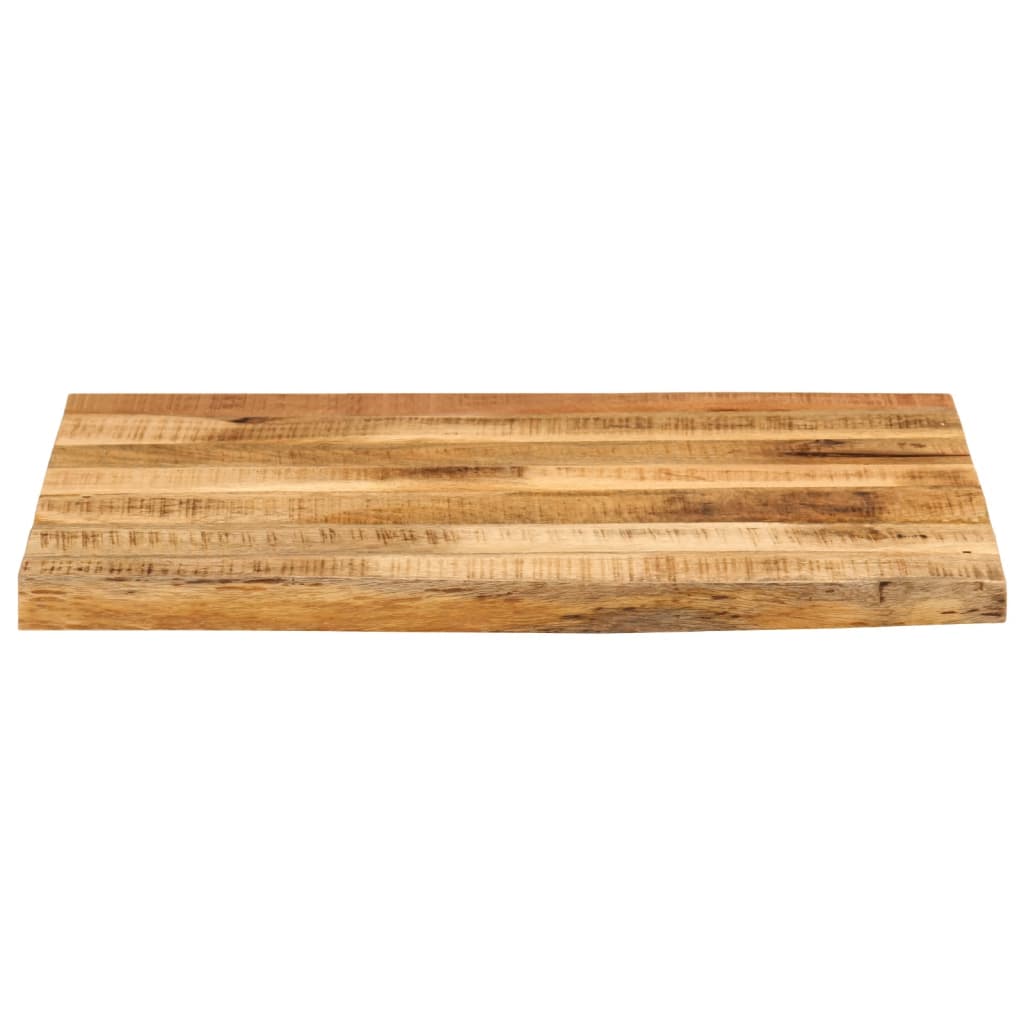 Blat De Masă Margine Naturală, 40X40X2,5 Cm, Lemn Masiv Mango