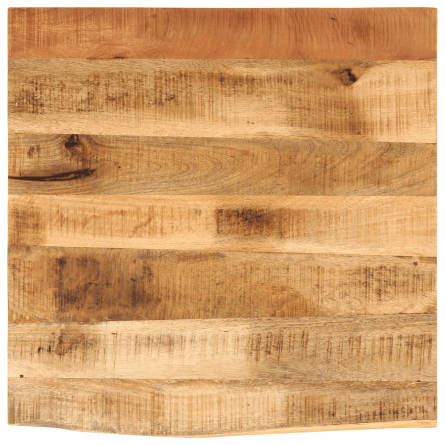 Blat De Masă Margine Naturală, 60X60X2,5 Cm, Lemn Masiv Mango