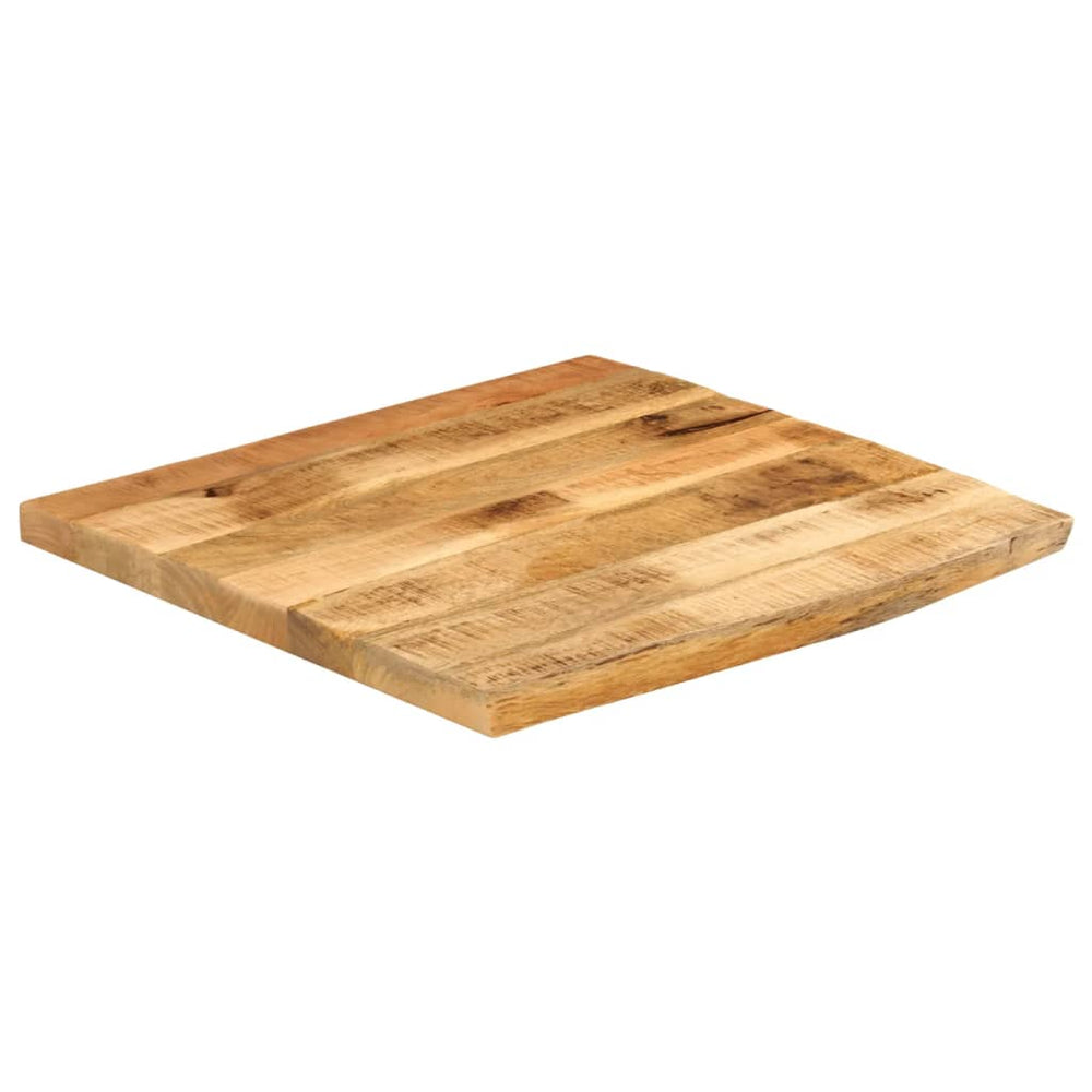 Blat De Masă Margine Naturală, 60X60X2,5 Cm, Lemn Masiv Mango