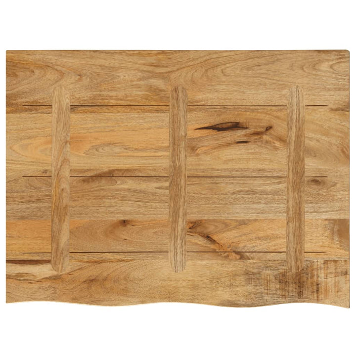Blat De Masă Margine Naturală, 90X60X2,5 Cm, Lemn Masiv Mango