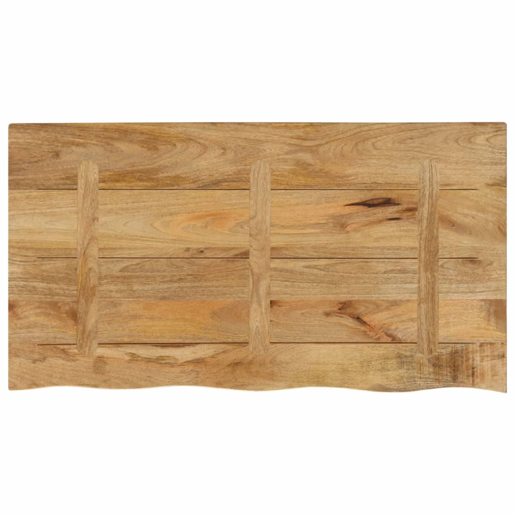 Blat De Masă Margine Naturală, 120X60X2,5 Cm, Lemn Masiv Mango
