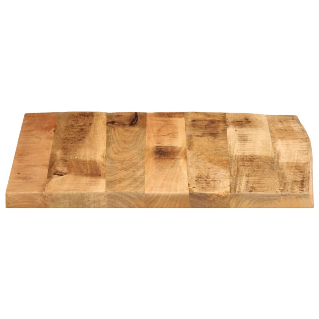 Blat De Masă Margine Naturală, 80X80X2,5 Cm, Lemn Masiv Mango