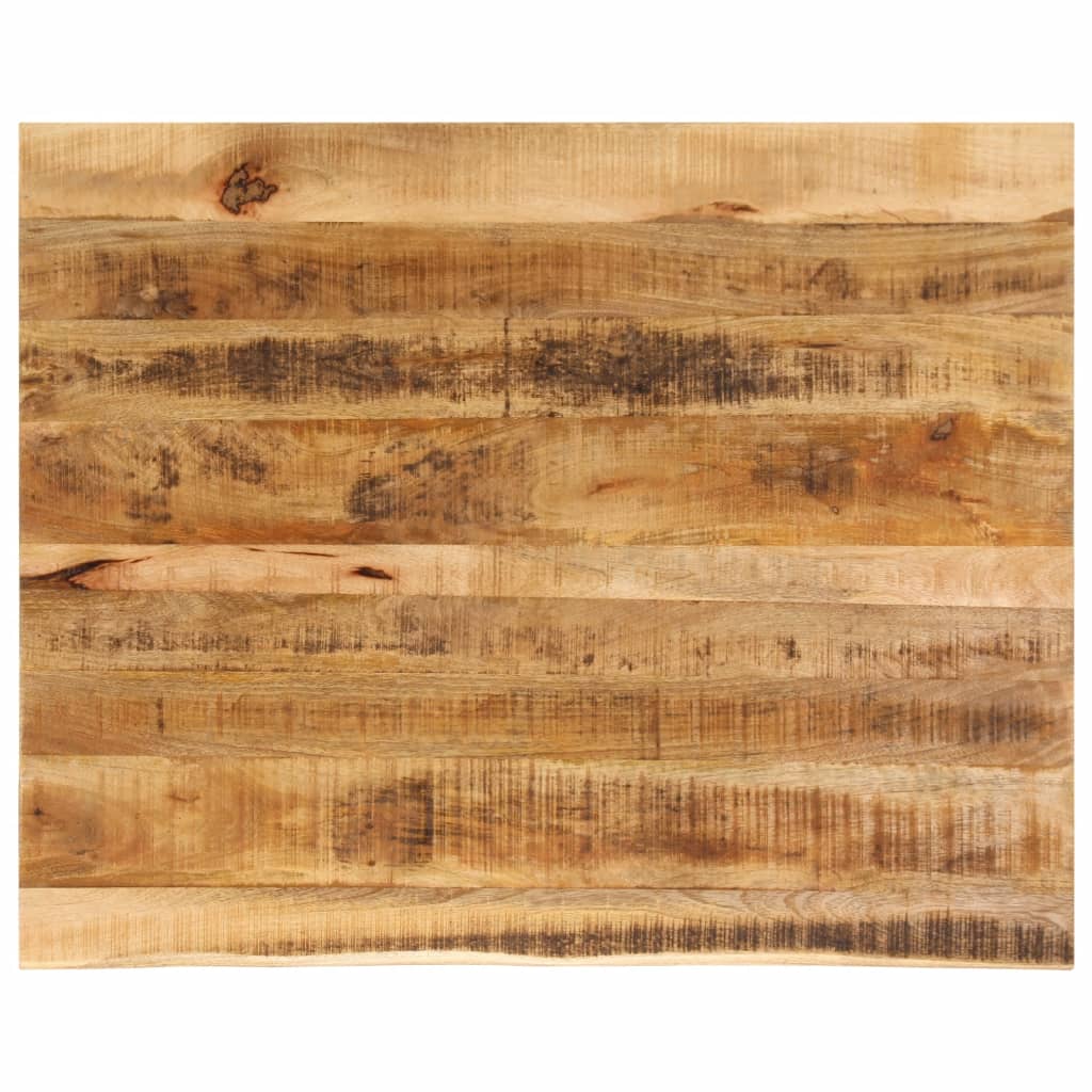 Blat De Masă Margine Naturală, 90X80X2,5 Cm, Lemn Masiv Mango