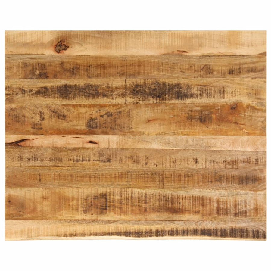 Blat De Masă Margine Naturală, 90X80X2,5 Cm, Lemn Masiv Mango