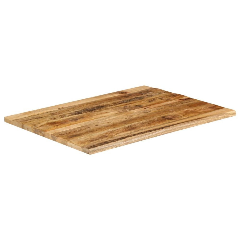 Blat De Masă Margine Naturală, 90X80X2,5 Cm, Lemn Masiv Mango