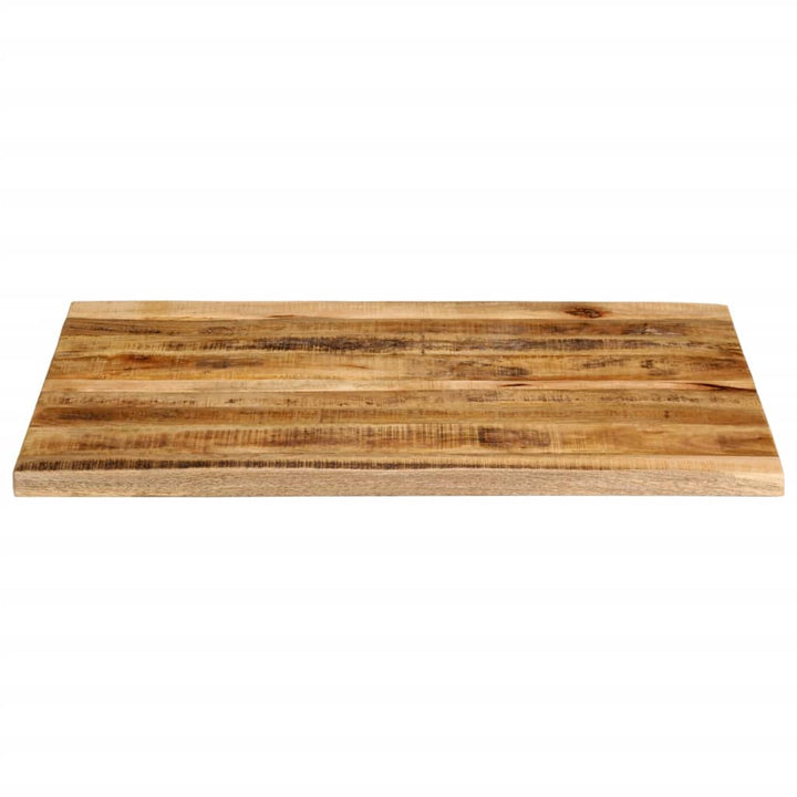 Blat De Masă Margine Naturală, 90X80X2,5 Cm, Lemn Masiv Mango
