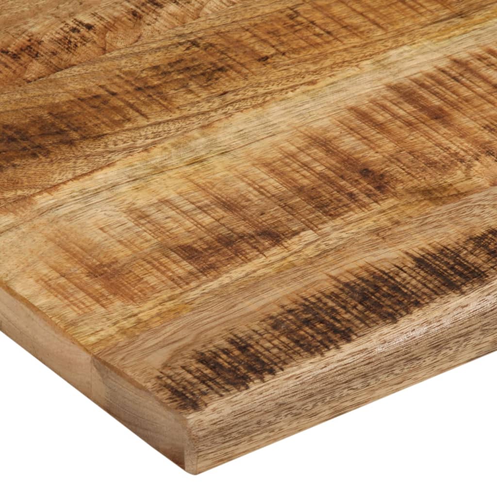 Blat De Masă Margine Naturală, 90X80X2,5 Cm, Lemn Masiv Mango